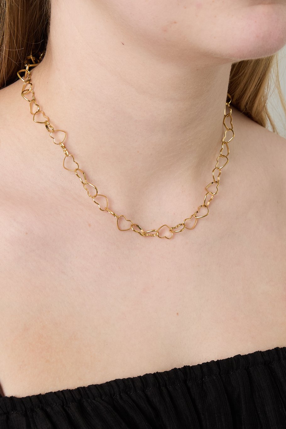 304S.steel Chain Necklaces Heart Daily Daily Picture3